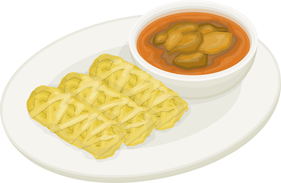 Roti Jala Illustration