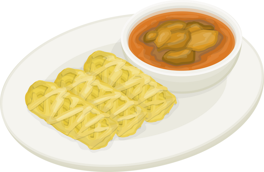 Roti Jala Illustration